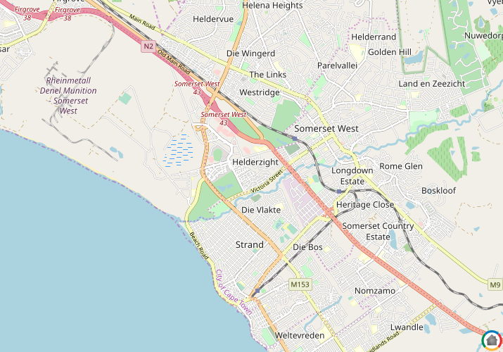 Map location of Victoria Park